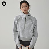 Umeko运动外套女春新款 普拉提健身服薄绒上衣 户外跑步瑜伽服长袖