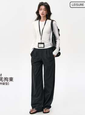 运动裤套装女速干瑜伽服上衣长袖跑步普拉提训练服裤宽松健身房季