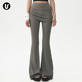 运动长裤 子 裙屁帘跑步普拉提训练服健身裤 女秋新款 提臀微喇瑜伽裤