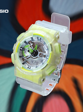 casio卡西欧海外旗舰店GA-110LS防水手表男官网官方运动gshock