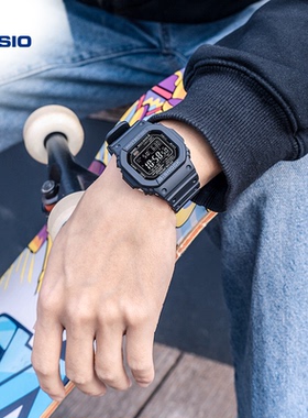 卡西欧旗舰店小方块电子手表男学生初高中GW-M5610正品官方gshock
