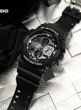 卡西欧官方海外旗舰店 G-SHOCK防震防水运动电子手表男GA-140GB