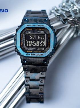 卡西欧旗舰店GMW-B5000TCF运动小方块手表男士官网官方 G-SHOCK