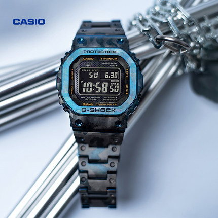 卡西欧旗舰店GMW-B5000TCF运动小方块手表男士官网官方 G-SHOCK