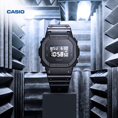 casio卡西欧旗舰店DW-5600BB小方块手表男款官网官方正品 G-SHOCK