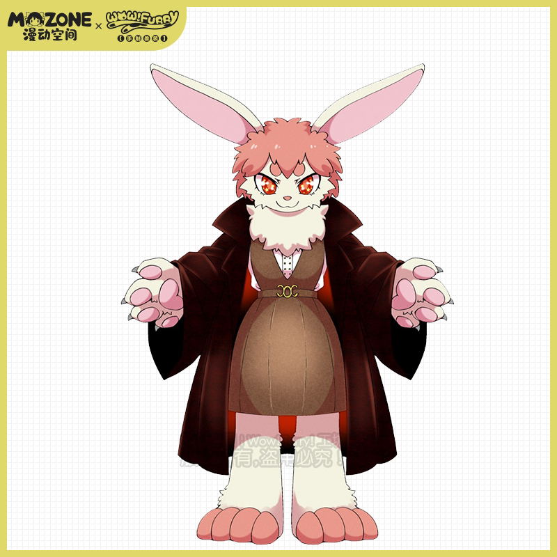 漫动空间原创furry兽设兔子魔法师魔可fursuit兽装半装个性定制_虎窝淘
