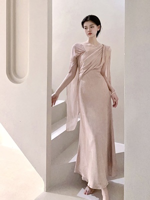 立体剪裁|希腊女神修身款长裙|轻盈款面料