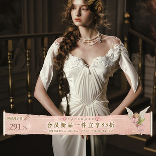 【天猫旗舰店款】LaceMade 剑灵天使 法式宫廷风礼服裙白色连衣裙