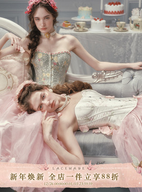 LaceMade 爱情花笺胸衣 法式设计感抹胸鱼骨胸衣修身显瘦缎面上衣