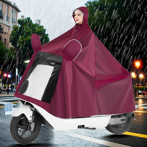 长款全身加大加厚雨衣单人电动车