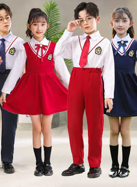 儿童合唱服演出服幼儿园园服英伦风班服小学生朗诵男女童表演服装