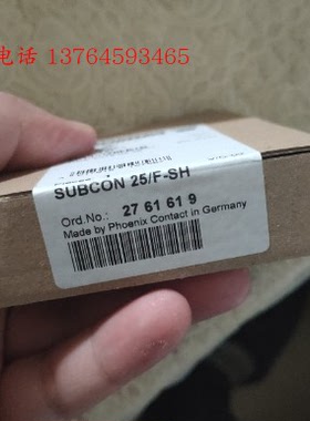 Phoenix菲尼克斯D-SUB总线连接器 SUBCON 25/F-SH，2761619 现货