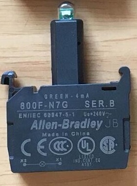 AB 罗克韦尔指示灯灯座 800F-N7G 800F-N7R 800F-N7B N7W 220V