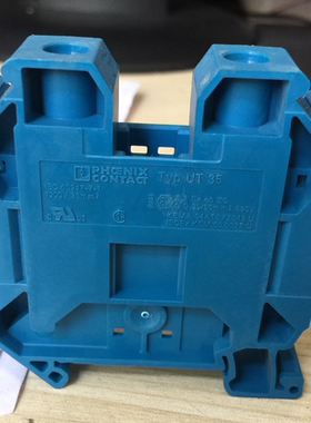 原装正品菲尼克斯35平米蓝色直通式接线端子排UT 35 BU - 3044238