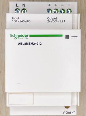 全新原装施耐德 ABL8MEM24012 24V 1.2A模块型开关电源 SR2D101FU