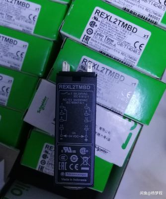 施耐德时间继电器 通电延时计时器REXL2TMBD DC24V 8脚 P7 AC220V