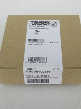 菲尼克斯PHCENIX CONTACT总线连接器 SUBCON-PLUS F1 现货2744267