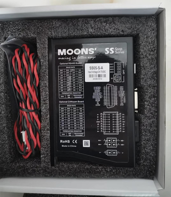 moons 上海鸣志步进电机 驱动器 ss05-s-a 智能型 全闭环运动监测