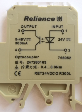 Reliance瑞联光电耦合器 RET24VDCO R300L 768052 RET24VDCOR300L