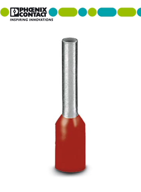 菲尼克斯管状铜鼻压接预绝缘端头 AI1-8 RD 欧式端子3200030 红色
