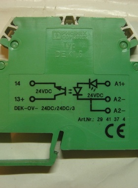原装菲尼克斯继电器模块DEK-OV-24DC/24DC/3 超薄 Art.Nr.2941374