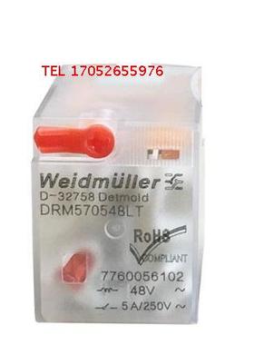 7760056102德国魏德米勒Weidmuller继电器DRM570548LT 4组 AC48V