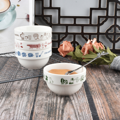 丽萨Lisa陶艺条纹猫碗蛋糕烤碗