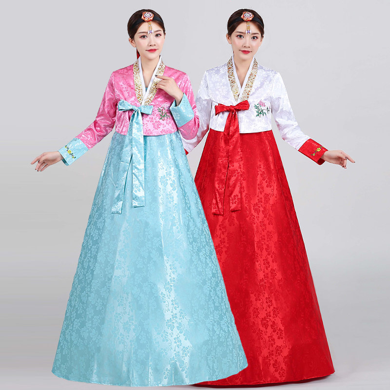 改良韩国宫廷古装传统朝鲜服族服装成人韩服女装大长今舞蹈演出服