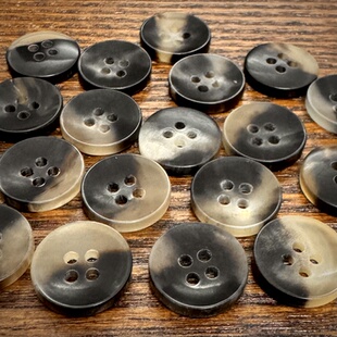 复古做旧纯天然黄牛角扣子大衣风衣外套纽扣皮草毛衣开衫装饰扣子