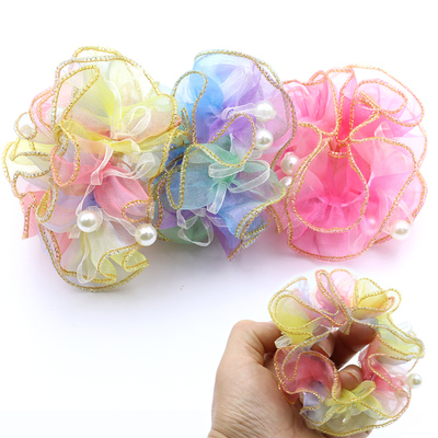 新款儿童舞蹈丸子头发网套洋气