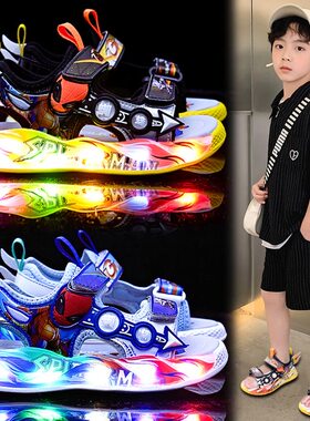 蜘蛛侠男童凉鞋2026夏季新款