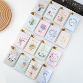 创意简约鲜花店留言贺卡折叠生日卡小清新七夕祝福感谢商务小卡片