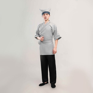店小二短袖服装古代衣服成人男女家丁仆人茶馆服装舞台装古装套装