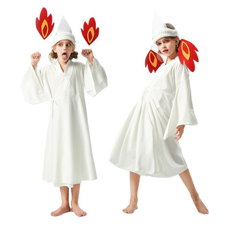 万圣节儿童cos袁湘琴幽灵装