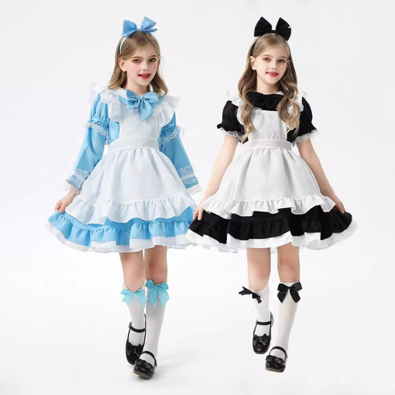 爱丽丝女仆装儿童cosplay