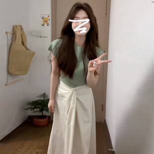 2025新款 高级搭一整套装 连衣裙感女子装 夏穿季 C4N41940 小个子法式