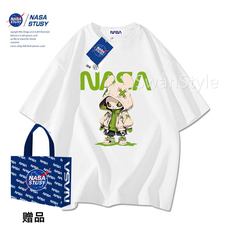 NAS T001+NX3ST街USY美高2025新款夏装式男款上A衣服情侣潮牌男士