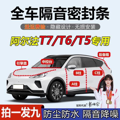 极狐阿尔法汽车ABC柱中控密封条
