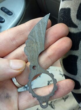 65锰钢材料 活动促销 包邮未开V刃 手工把玩工艺品户外4MM厚