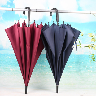 天堂伞纯色晴雨伞加大雨伞全钢骨长柄商务伞男士女士广告伞印LOGO