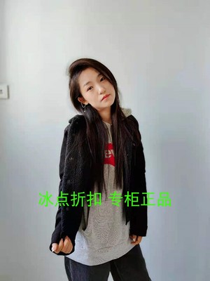 仿羊羔毛黑色牛仔夹克外套