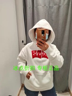 0021男士 Levis李维斯专柜正品 0022 LOGO贴布连帽卫衣 38479 秋冬款