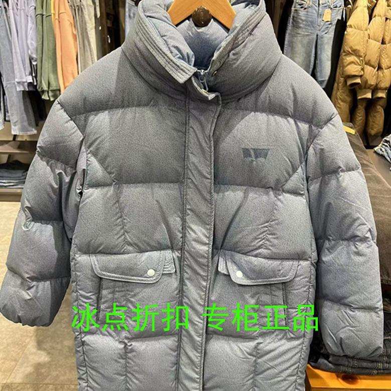 levis休闲中长立领厚羽绒服