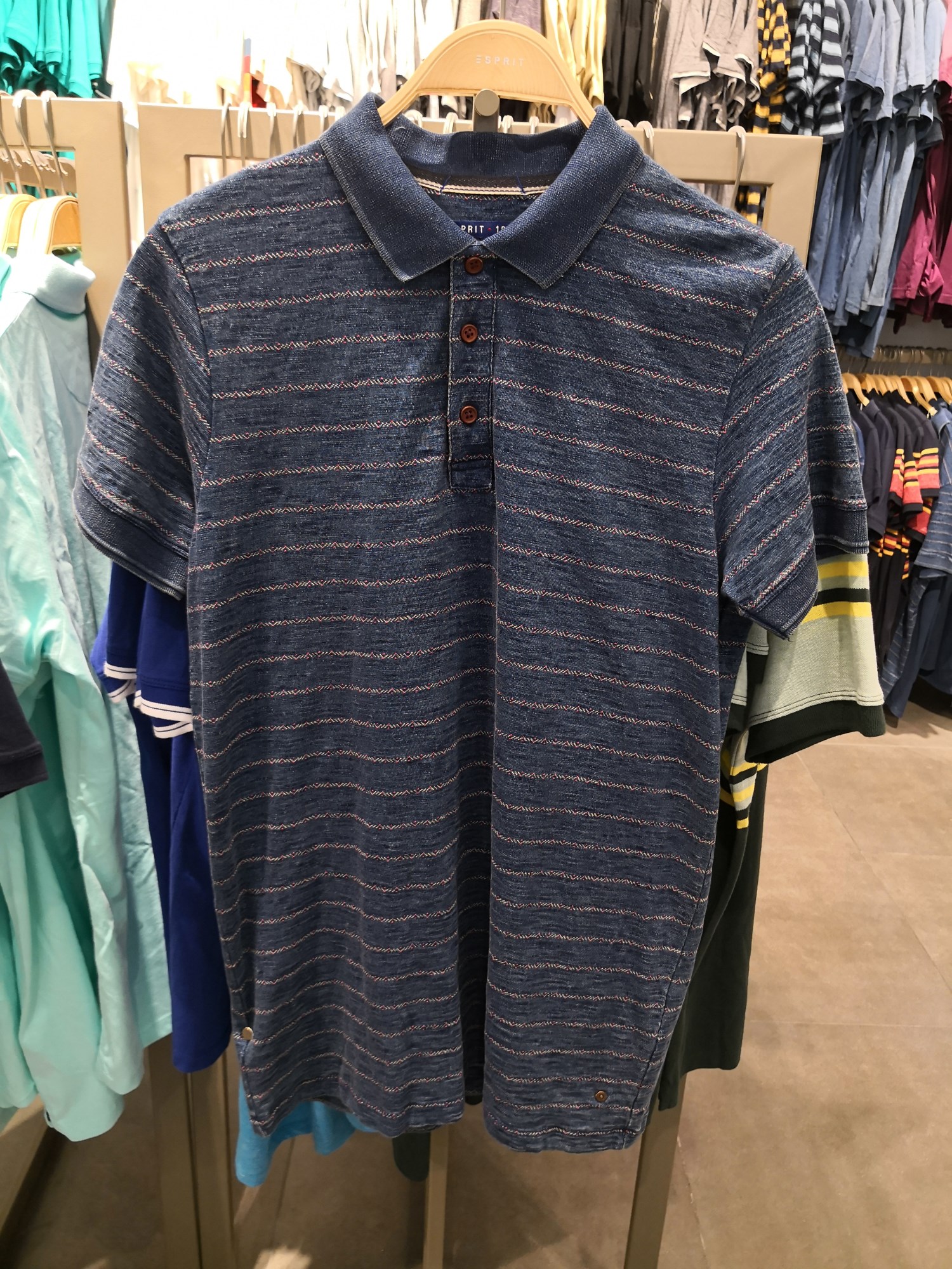 ESPRIT ר¹ñÕýÆ· 077EE2K018 ÄÐÊ¿ ÐÝÏÐÏÄ¿î ÌõÎÆ ¶ÌÐäTÐô POLOÉÀ
