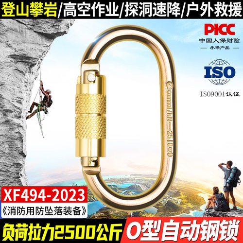 坎乐户外攀岩自动主锁登山速降锁