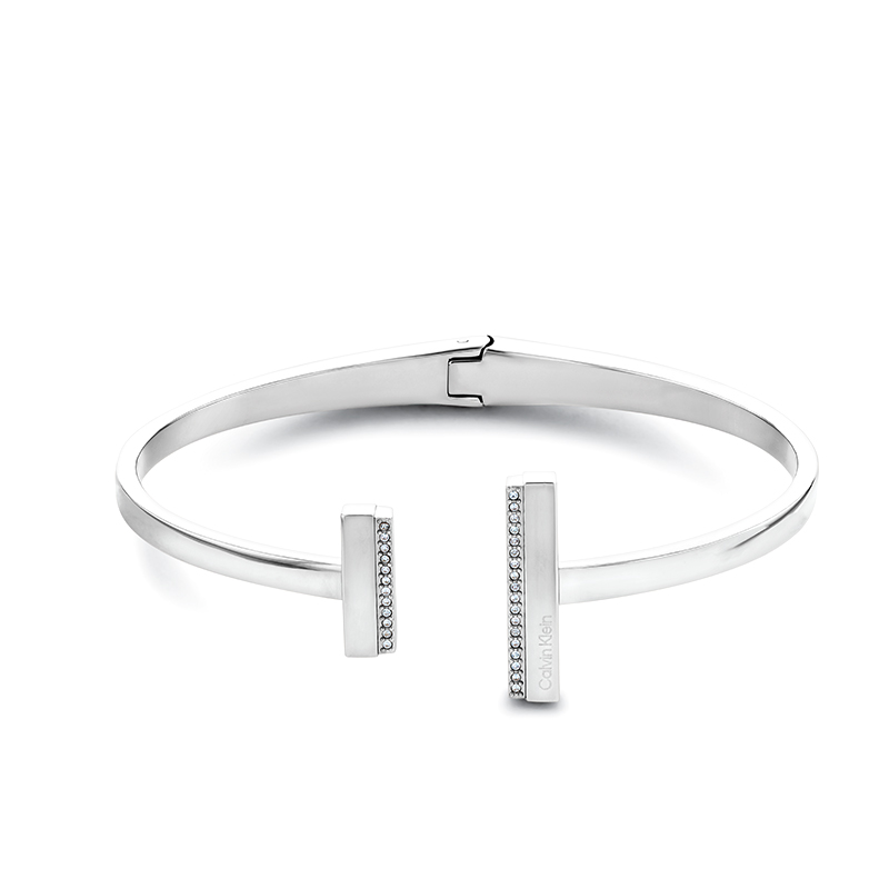 CalvinKlein正品平行线手镯开口