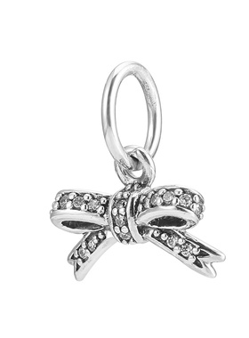 pandora/潘多拉925蝴蝶结锆石