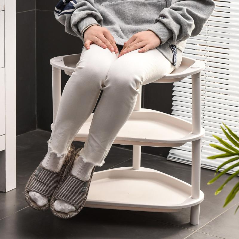 浴室三角架厚塑料脸盆架带轮沥水