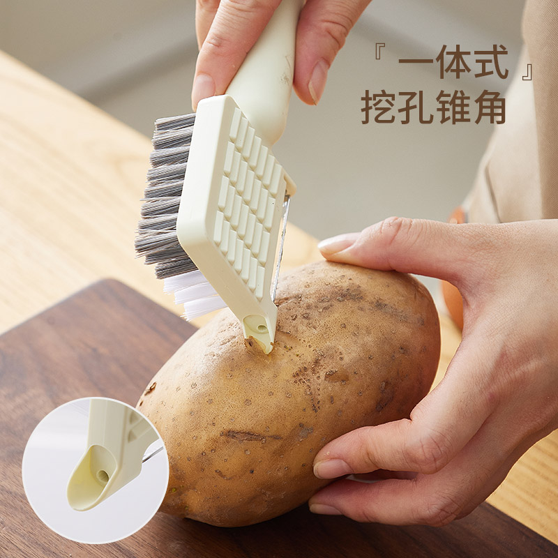 食品洗刮刨削清洁刷果蔬刷削皮刀