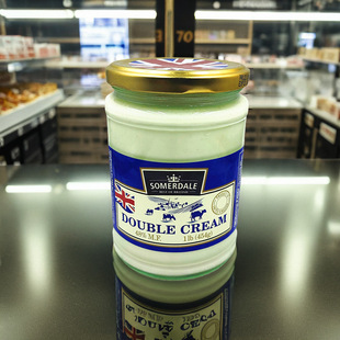 英国德文郡凝脂奶油双德文重奶油454g即食涂抹司康clotted cream